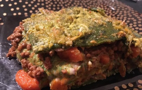 Lasagnes vertes à la bolognaise