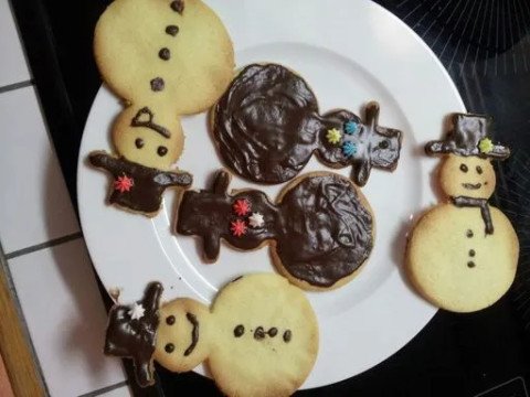 Sablés nappés au chocolat