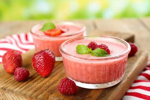 La mousse d'été aux fraises