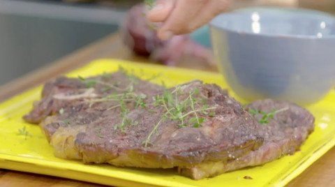 Taureau grillé sauce rouge par Laurent Mariotte