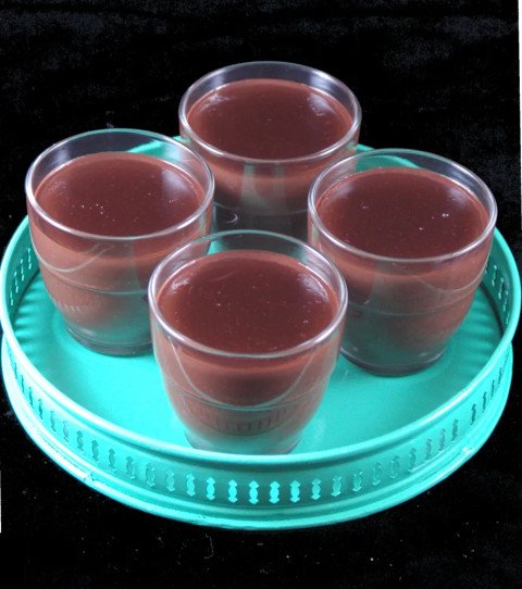 Ramequins de crème au chocolat