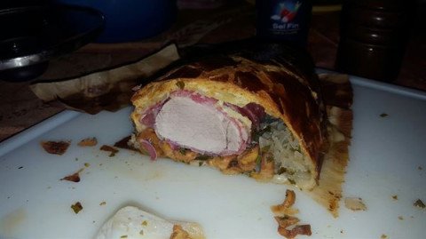 Filet mignon en croûte aux girolles