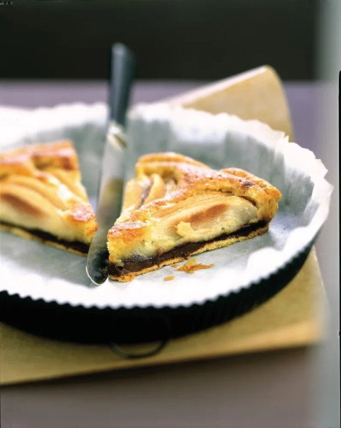 Tarte amandine poires chocolat