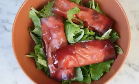 Salade avec brésaola et ricotta