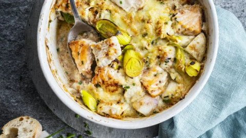 Ragoût de poissons aux poireaux