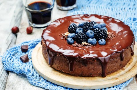 Cheesecake au chocolat noir