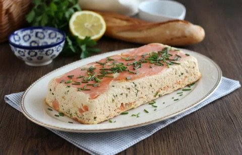 Terrine de saumon aux deux textures
