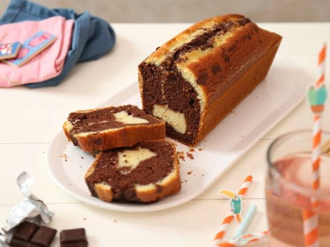 Cake Marbré au Chocolat très facile
