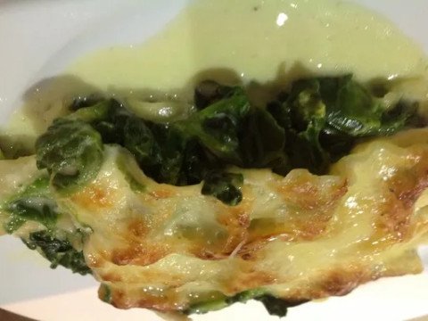 Lasagnes épinards - chèvre - lardons faciles