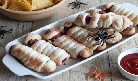Saucisses Momifiées d'Halloween