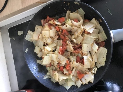 Côtes de blettes à la tomate