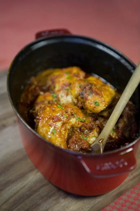 Lapin rôti à l'aigre-doux