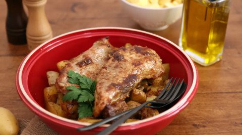 Rouelle de porc à l'ancienne