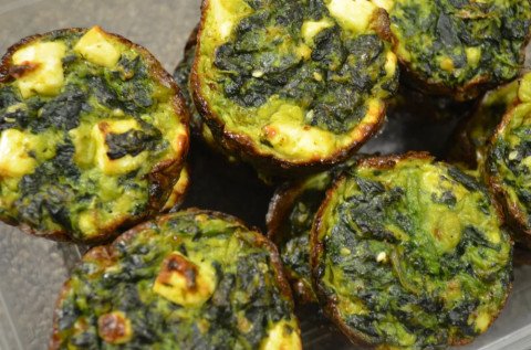 Bouchées aux épinards et féta pour l'apéritif