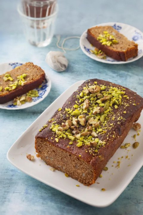 Pain d'épices aux noix et fruits confits