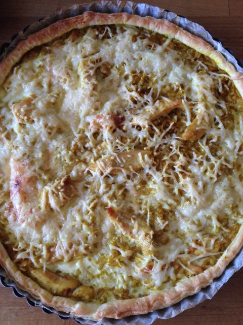 Quiche au riz, poulet et curry (façon rap)