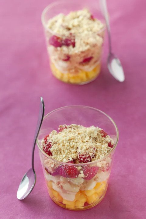 Salade de fruits façon crumble