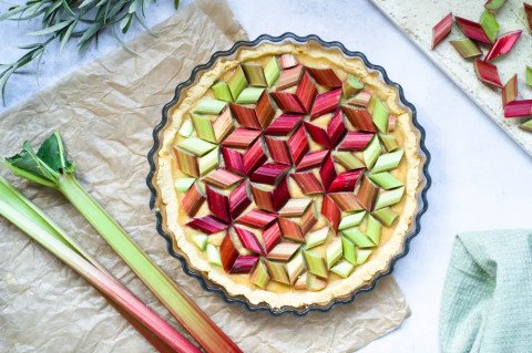 Tarte rhubarbe graphique