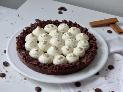 Tarte croustillante double chocolat