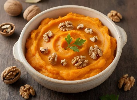 Purée de patates douces