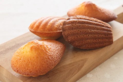 Madeleines à la pâte d'amandes