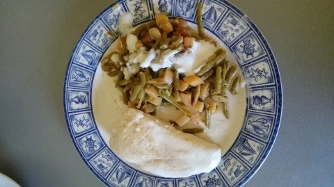 Escalope de dinde et sa poelée basquaise