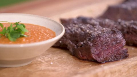 Onglet de bœuf sauce satay par Laurent Mariotte