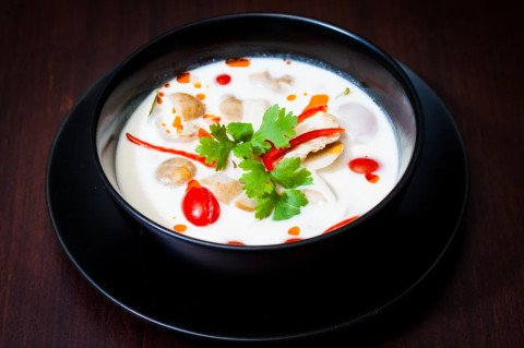 Soupe Tom Kha Kai thaïlandaise au Monsieur Cuisine