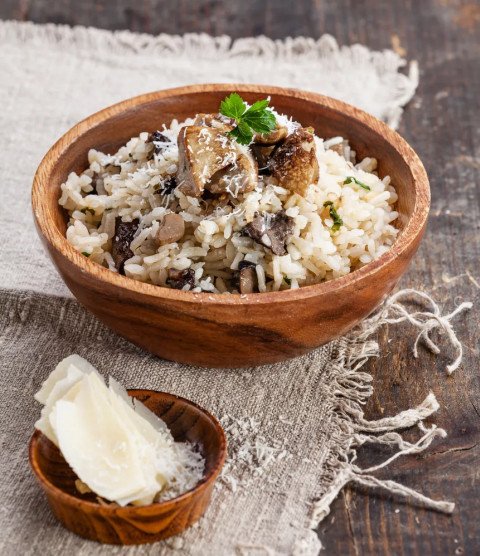 Risotto aux champignons frais