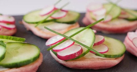 Blinis vegan à la betterave
