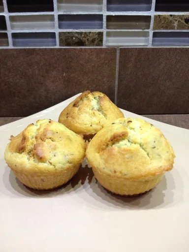 Muffins aux pépites de chocolat et crème de coco