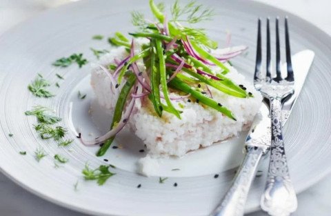 Pavé de sandre en croûte de sel