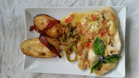 Soles en lanières au curry