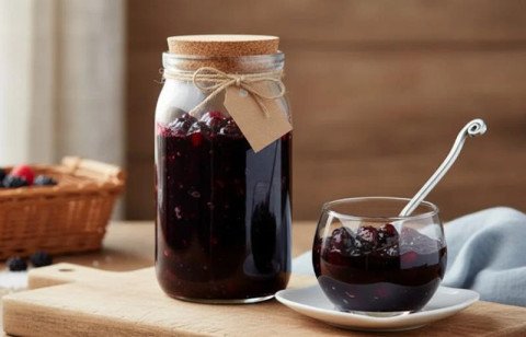 Compote de raisin noir