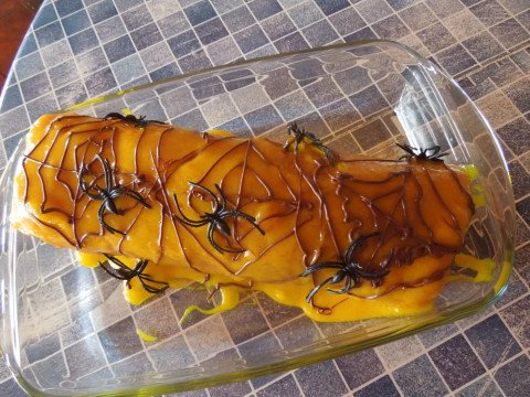 Gâteau araignée d'Halloween