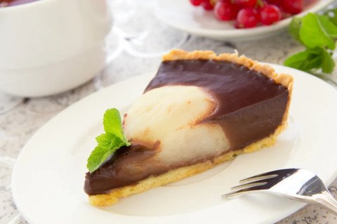 Tarte poire-chocolat facile
