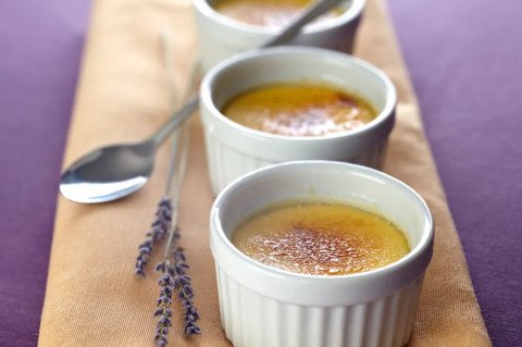 Crème brûlée au miel de lavande