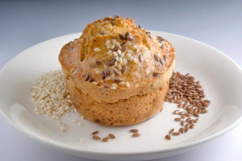 Muffins à l'huile de sésame et graines