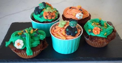 Cupcakes monstrueux pour Halloween