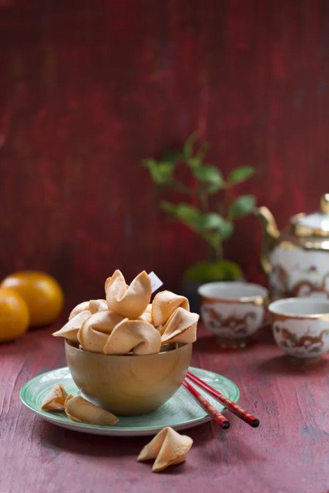 Fortune cookies (biscuits de chance asiatiques)