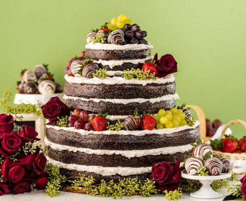 Gâteau à étages vanille chocolat