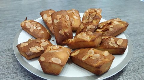 Financiers poire-amande