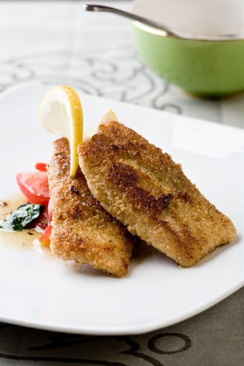 Filets de lieu panés au parmesan