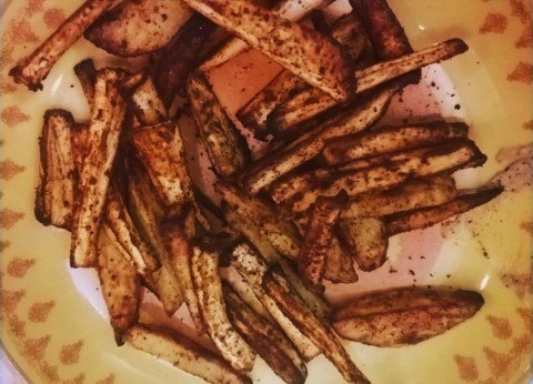 Frites de panais au four