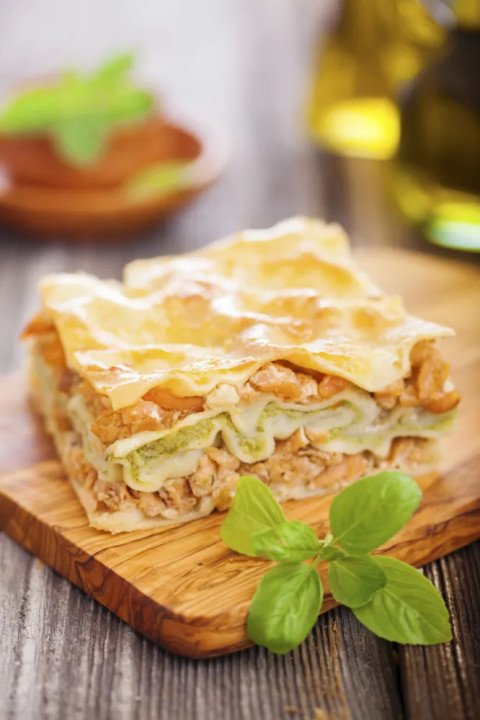 Lasagne saumon et julienne de légumes