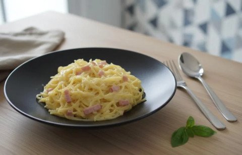 Gratin de courge spaghetti et lardons