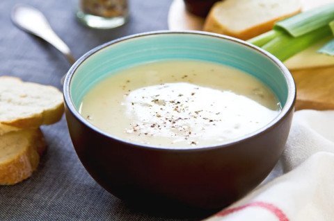 Soupe veloutée au camembert
