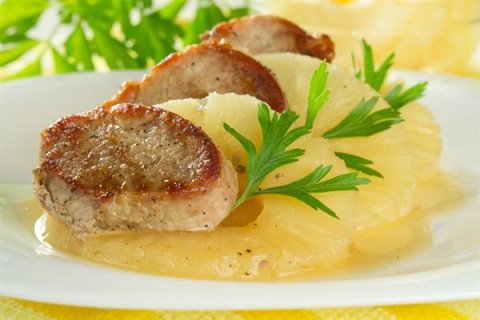 Filet mignon de porc à l'ananas