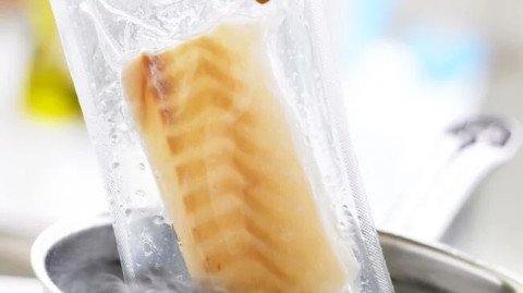 Cuisson de dos de cabillaud sous vide