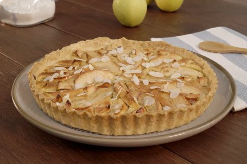 Tarte aux pommes et à la frangipane